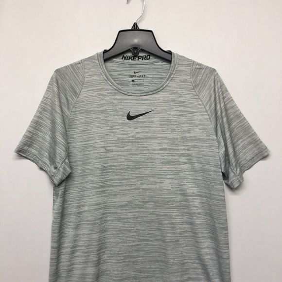 Nike Pro Dri Fit Men Athletic Training T-Shirt Tee Size Large Gray M113 -2 - Picture 10 of 15
